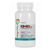 Vitamine K2 MK - 7 K2MK7 max 200mcg + D3 4000iu 120 comprimés MYVITA